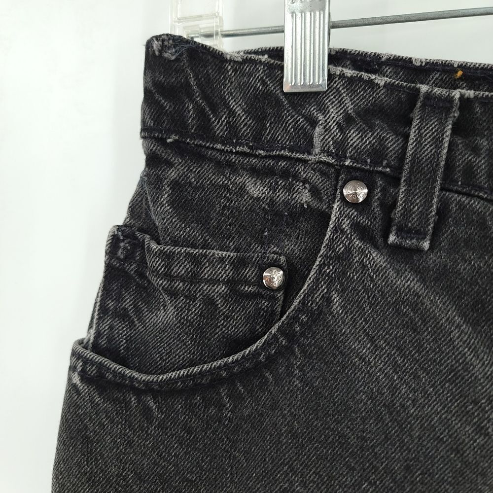 Levi's Jean Shorts Vintage Women's 29 Black Gold Tab 545 Loose Fit Cutoff Boho - Picture 9 of 16